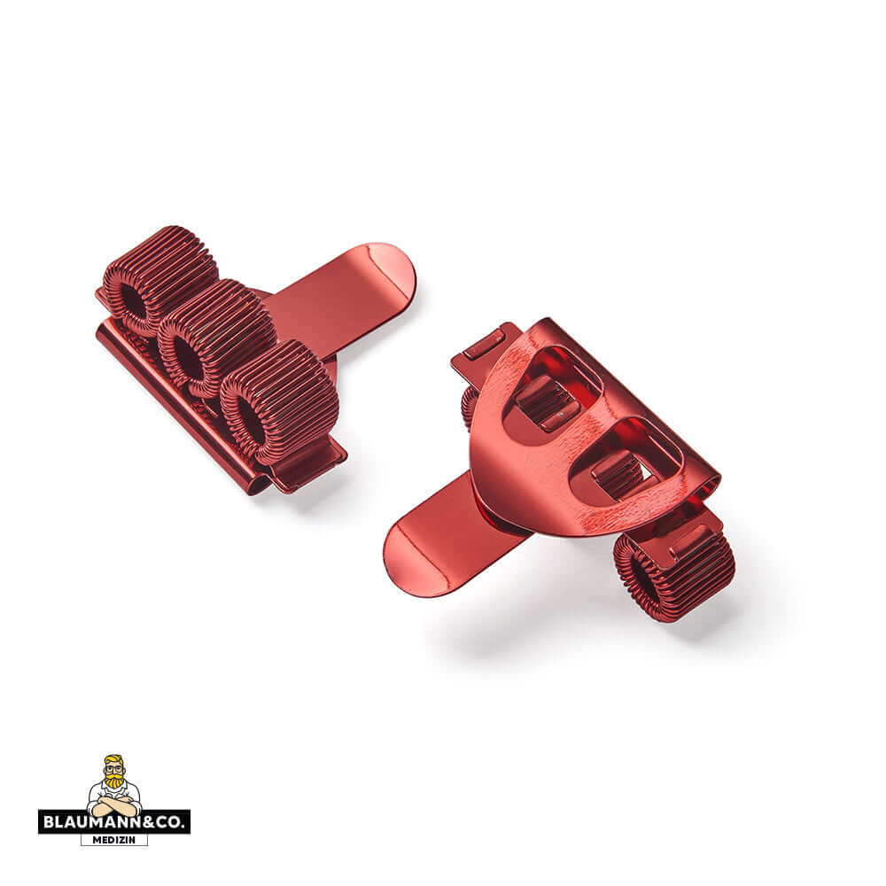 Dreifach-Stifthalter aus Metall mit Taschenclip